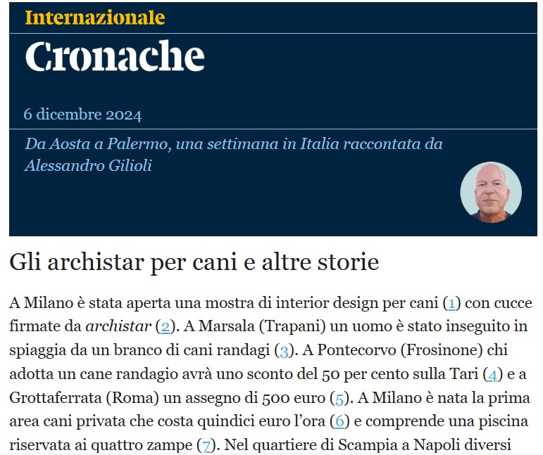 Internazionale, 6 dicembre 2024